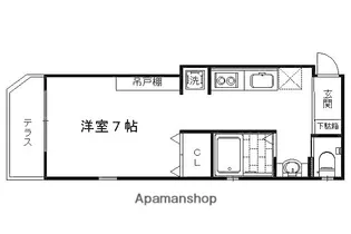 プリオーレ中堂寺【103号室】の間取り