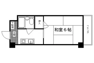 プェネリジェール西五条【302号室】の間取り