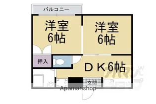 カサス【202号室】の間取り