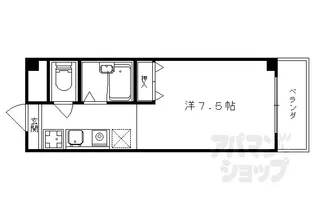 プリマード御陵【207号室】の間取り