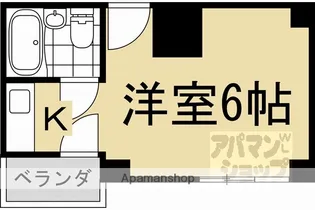 下鴨メゾンなかい【201号室】の間取り