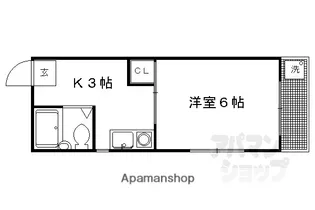 ファーストコーポ白川【305号室】の間取り