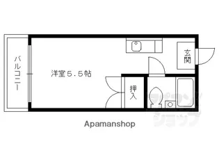ハイツ村岡【305号室】の間取り