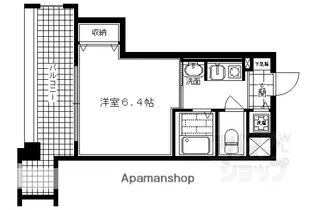 エステムコート京都河原町プレジール【904号室】の間取り