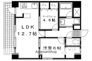 ピアヌーラ柳馬場【403号室】の間取り