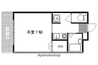 グレーシー西ノ京【1階】の間取り