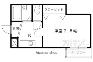 アルティスタ姉小路【206号室】の間取り
