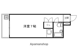 シティハイツ三条【411号室】の間取り