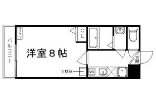 セレーノ御前蛸薬師【102号室】の間取り