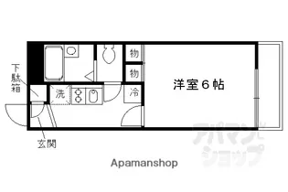 レオパレスCONY【206号室】の間取り