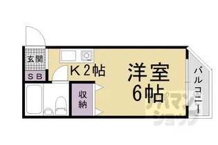 プルシャン山科【302号室】の間取り