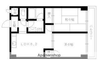 エクセル新十条【507号室】の間取り