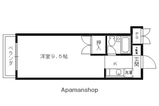 カーサヴェルデ西大路五条【304号室】の間取り