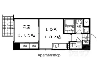 プラネシア星の子四条西洞院【703号室】の間取り