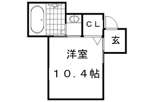 カーサミーア北白川【219号室】の間取り