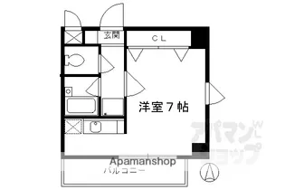 洛西メゾン【403w号室】の間取り