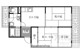 ハイツクローバー【D-201号室】の間取り