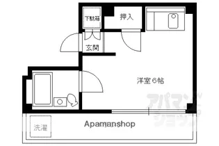 レステ洞院【4B号室】の間取り