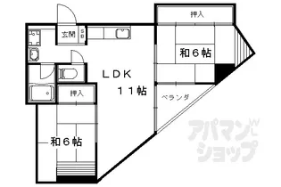 第二ロイヤルハイツ和田【306号室】の間取り