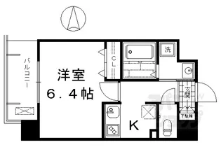 カスタリア京都西大路【0802号室】の間取り