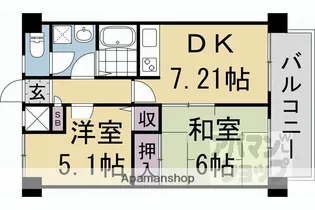 デイスターアベニュー【603号室】の間取り