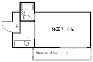 コーポ杉【401号室】の間取り