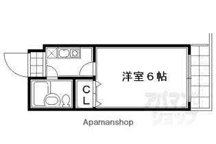 スタジオMACマンション【203号室】の間取り