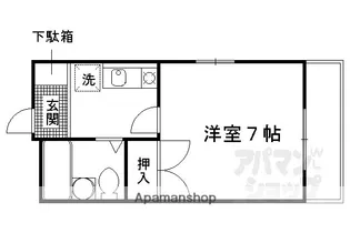 ランブラス清仁館【301号室】の間取り