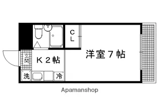 カサブランカ【303号室】の間取り