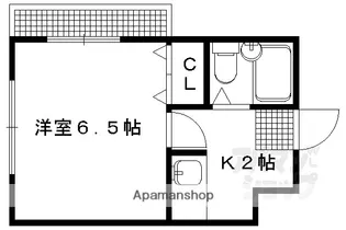 1Kの間取り画像