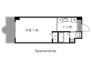 リバーロードタカノ【1階】の間取り