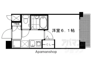 プレサンス京都四条烏丸【206w号室】の間取り