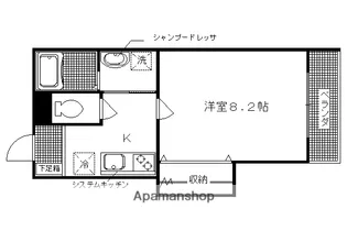 アソルティ西院【3階】の間取り