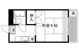 コーポゆたかII【202号室】の間取り