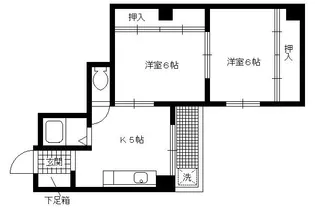 クローカス三条【503号室】の間取り