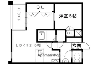 プリオール烏丸三条【301号室】の間取り