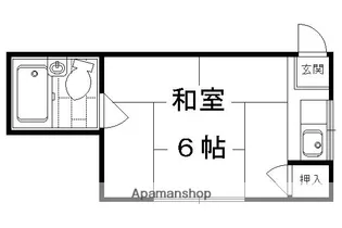 1Rの間取り画像