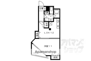 サンフローラ丸太町【404号室】の間取り