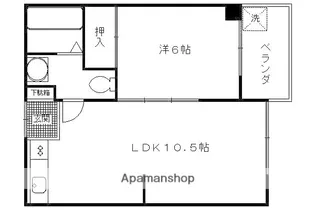 マルサクマンション【2-C号室】の間取り