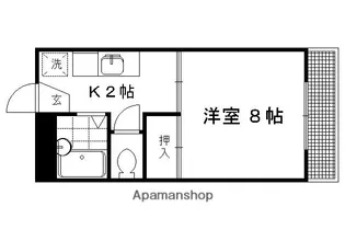 アズィールC棟【102号室】の間取り