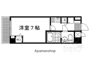 APPARTAMENTO一乗寺【405号室】の間取り