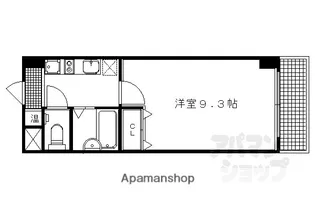 ドミトリィ御池【207号室】の間取り
