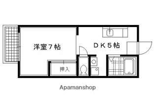 ラフィネ北白川AB棟【A102号室】の間取り