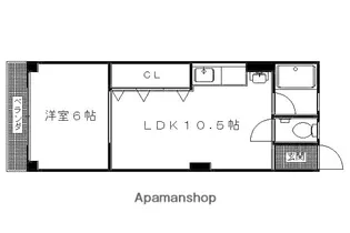 コーポ吉沢【606号室】の間取り