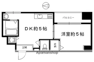 プロスペクト河原町五条【506号室】の間取り