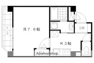 ファービスコート東野【4階】の間取り
