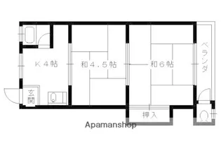 こがねリブマンション【08号室】の間取り