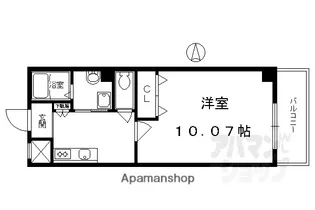 メディナ烏丸御池【802号室】の間取り