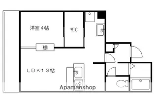 SAMSQUARE四条大宮【401号室】の間取り
