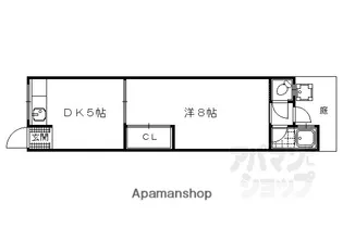 峰山荘【206号室】の間取り